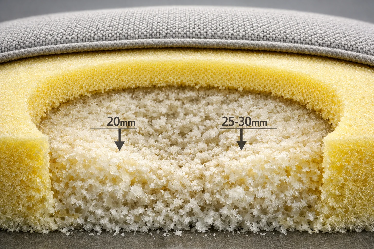 Cushion Collapse: Why the Center Fails First