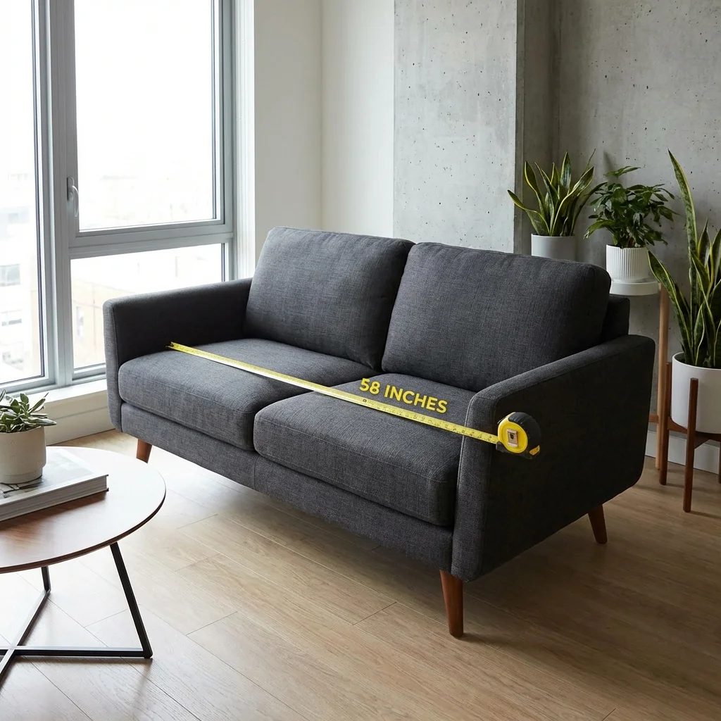 Diagram of a bi-fold futon frame in motion